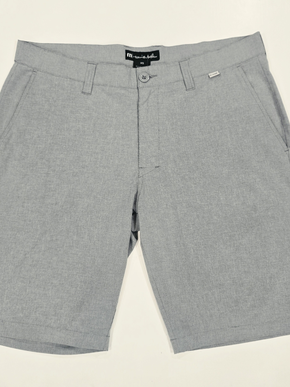 Travis Mathew Light Gray Flat Front Men’s Shorts